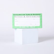 Offering Envelope Tithe And Offering Green Pack of 100
