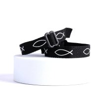 Black Fish Woven Bracelet - Pack of 48