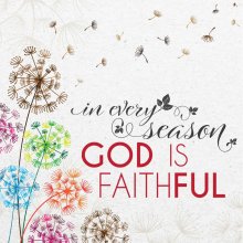 God Is Faithful Seeded Card