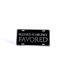 Blessed & Highly Favored Silver Deluxe Autotag