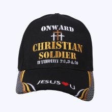 Onward Christian Soldier Black Cap