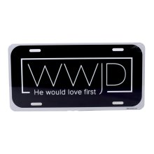 WWJD Number Plate Tag