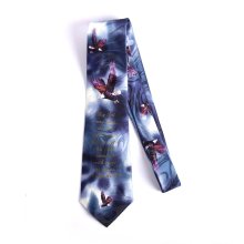 Isaiah 40:31 Eagle Navy Tie