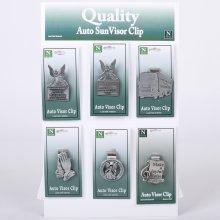 Assorted Visor Clips - Pack of 24