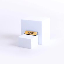 Badge Engraved Nurse Gold Pin