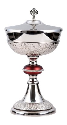 Ciborium with Gold Plated Inside H 27 cm