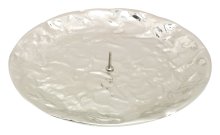 Nickel Plated Candlestick Plate with Thorn D 12,5 cm