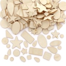 Wooden Shapes Value Pack (Pack of 180)