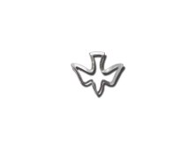 Lapel Pin Open Dove Silver Pack of 6
