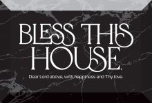 Glass Plaque-Bless This House (6 x 4)