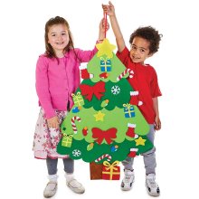 Giant Christmas Tree Felt Wall Hanging