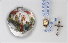 Our Lady of Knock Rosary with Porcelain Box