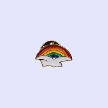 Dove With Rainbow Lapel Pin - Pack of 3