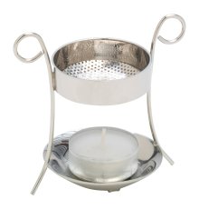 Nickel Plated Incense Burner H 8 cm