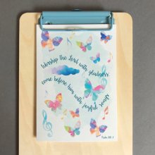 Worship The Lord A6 Card