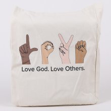Love God, Love Others Cotton Tote