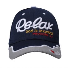 Relax God Is In Control Navy Cap