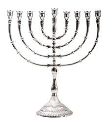 Nickel Plated Chanuka H 32 cm