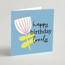 Happy Birthday (Blue) Greeting Card