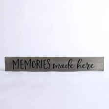 Memories Made Here Sage Wood Engraved Sign
