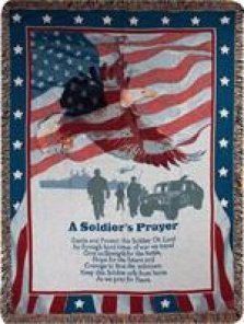 Throw-A Soldier's Prayer-Tapestry (50" x 60")