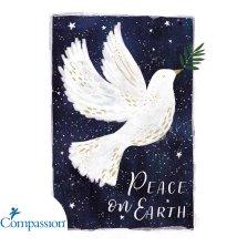 Peace Dove Charity Christmas Cards Pack of 10 (Compassion)