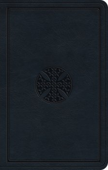 ESV Premium Gift Bible (TruTone, Navy, Mosaic Cross Design)