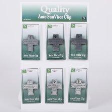 Mens Crosses Visor Clip - Pack of 24