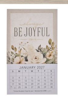 2027 Mini Magnetic Calendar Always Be Joyful 1 Thess. 5:16