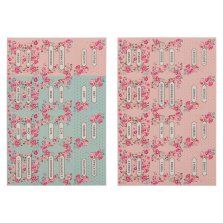 Bible Indexing Tabs Floral Pink & Teal