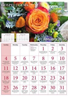 Gospel Gems 2026 Calendar (Pack of 25)