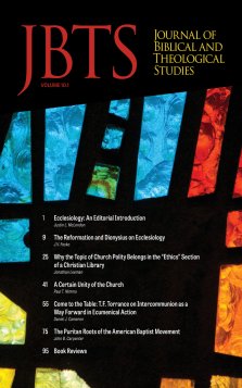 Journal of Biblical and Theological Studies, Issue 10.1