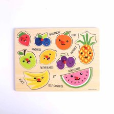 Fruit Of The Spirit Wood Peg Puzzle