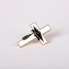 Lapel Pin Cross W/Graduation Cap Pack of 6