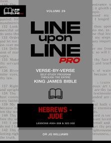 Hebrews - Jude: Vol 29 - Line Upon Line PRO Bible Study Series