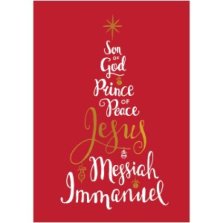 Names of Jesus Charity Christian Christmas Cards - Pack of 10 (Home For Good)