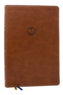 NKJV Enduring Word Study Bible: Pastoral Commentary from Every Chapter of the Bible (Brown Leathersoft, Red Letter, Comfort Print)