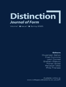 Distinction. Journal of Form