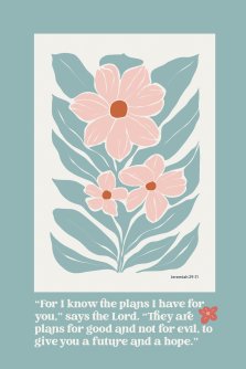Plaque-For I Know The Plans (6" x 9")-MDF (Everyday Series)