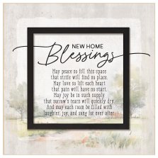 Plaque-Layered Grace-New Home Blessings (6 x 6)