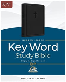 KJV Hebrew-Greek Key Word Study Bible, Black, Indexed