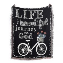 Life Is A Beautiful Journey With God Tapestry 150 x 132cm