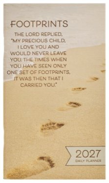 Planner-2027-Footprints In The Sand Daily Planner-Small