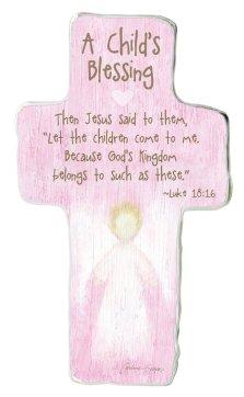 A Childs Blessing Cross - Girl