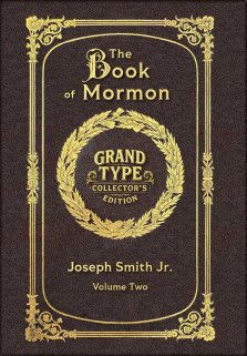 Large Print - The Book of Mormon, Volume 2 of 3 - Grand Type Collector's Edition - Matte Hardcover with Dust Jacket