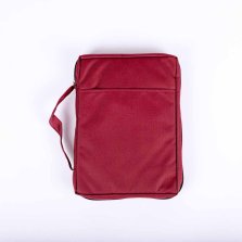 Plain Burgundy Canvas Bible Cover - Extra Large
