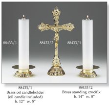 Brass Oil Candleholder Set