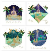 Festive Carols (Pk 20) Charity Christian Christmas Cards