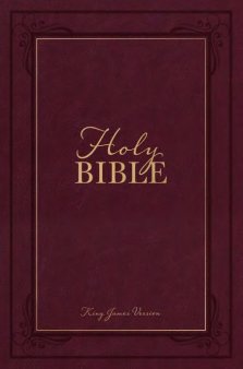 KJV Holy Bible, Compact Giant Print, Garnet