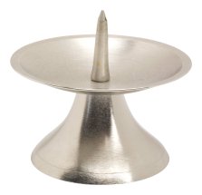 Nickel Plated Candlestand with Big Thorn D 9 cm